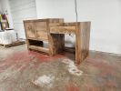 Custom Single Sink Vanity With Make Up Area | Countertop in Furniture by Limitless Woodworking. Item made of maple wood works with mid century modern & contemporary style