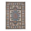 Handknotted Soft Blue and White Turkish Oushak Rug | Area Rug in Rugs by Vintage Pillows Store. Item made of cotton