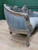 French Style Settee/ Powdered Aged Gold Leaf Finish/ Hand Ca | Couch in Couches & Sofas by Art De Vie Furniture