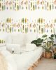 Birds Of A Feather | Wallpaper in Wall Treatments by Wallcovetings by Brenda Houston. Item composed of fabric and paper