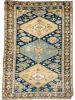 SUPER FINE Antique Caucasian Rug | Denim & Sky Blue | Area Rug in Rugs by The Loom House. Item composed of fiber