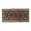 Kurdish Hand-Knotted Distressed Tribal Runner 4'4'' X 8'7'' | Area Rug in Rugs by Vintage Pillows Store. Item made of cotton