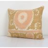 Suzani Ethnic Lumbar Pillow Case Fashioned from a Mid-20th C | Cushion in Pillows by Vintage Pillows Store