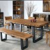 Black Live edge Dining Table | Tables by Ironscustomwood. Item composed of walnut and metal