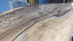 Custom 60" Diameter, Round Dark Walnut Wood, Clear Epoxy | Dining Table in Tables by LuxuryEpoxyFurniture. Item composed of wood & synthetic