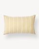 Recycled Stripe Lumbar Pillow - Lemon | Pillows by MINNA