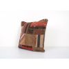 Square Handwoven Turkish Kilim Pillow, Tribal Sofa Pillow, O | Cushion in Pillows by Vintage Pillows Store