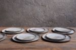 STC DINNER set - organic natural shape stoneware plate | Dinnerware by Laima Ceramics. Item composed of stoneware compatible with minimalism style