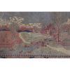 Vintage Village Pictorial Turkish Rug - Wall Hanging Tapestr | Small Rug in Rugs by Vintage Pillows Store. Item made of cotton with fiber