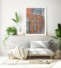 Abstract photography print, 'Rust Flag' industrial wall art | Photography by PappasBland. Item composed of paper in contemporary or industrial style