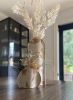 Vase Sleeve Duo 'Fragment' Bamboo on Wool White Tall & Small | Vases & Vessels by Lorraine Tuson