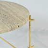 The Stilts - Travertine coffee table | Tables by DFdesignLab - Nicola Di Froscia. Item composed of steel in minimalism or modern style