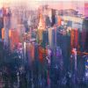 New York 58 – Contemporary Mixed Media Cityscape Painting | Paintings by Dario Moschetta