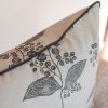 Chateau Grey Berries with Suede Welt Pillow 22x22 | Pillows by Vantage Design