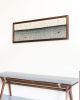 COASTLINE I - Framed-Collection | Wall Hangings by Rianne Aarts / Teddy and Wool Studio. Item made of cotton with fiber