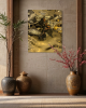 Aqua High Wave Wall Décor Gold | Decorative Objects by PlusObject