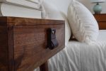 Small Wide Leather Pull [Flat End] | Hardware by Keyaiira | leather + fiber | Artist Studio in Santa Rosa. Item composed of leather