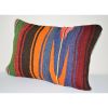14" X 20" Vintage Turkish Lumbar Pillow | Cushion in Pillows by Vintage Pillows Store. Item made of wool