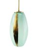 LUMi Luxury Upgrades Precious Metal Contour Stripe | Pendants by LUMi Collection. Item composed of glass