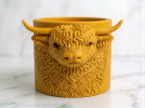 Planter Highland Cow Head | Plant Stand in Plants & Landscape by Kimi Craft Corner