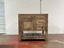 MODEL 1088 - Custom Single Sink Vanity | Countertop in Furniture by Limitless Woodworking. Item composed of maple wood in mid century modern or contemporary style