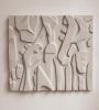 Minimalist Wall Art - Abstract Monochrome Sculpture - Plaster Painting - Textured Monochrome 3D Relief - Unique Housewarming Gift | Wall Sculpture in Wall Hangings by Vaiva Art Atelier
