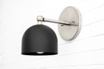 Black Dome Wall Sconce - Model No. 4471 | Sconces by Peared Creation. Item made of metal