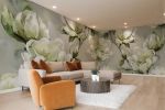 Watercolor Magnolias — Bold Florals Luxury Wallpaper Mural | Wall Treatments by ELLE WALLS