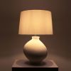 Krug Oval Table Lamp | Lamps by Home Blitz. Item made of cotton with ceramic works with contemporary & modern style