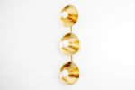 3 Light Vanity Light Fixture - Model No. 2681 | Sconces by Peared Creation. Item composed of brass