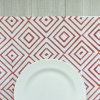 Table Throw - Diamond, Coral | Linens & Bedding by Mended. Item made of cotton