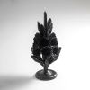 PALMARIO Decorative Traditional Candle, Black | Ornament in Decorative Objects by ANDEAN. Item works with contemporary & traditional style