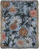 IVI - Cannabis All Over Floral Jacquard Woven Blanket | Linens & Bedding by Sean Martorana. Item composed of cotton