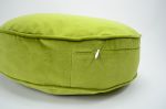 green round velvet cushion // round velvet floor pillow | Pillows by velvet + linen