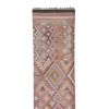 Mid Century Nomadic Wool Anatolian Hall Kilim Runner | Area Rug in Rugs by Vintage Pillows Store