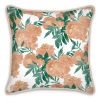 Marigold Floral Silk Cushion | Pillows by Sean Martorana. Item made of cotton