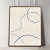Japandi Wall Art, Minimalist Abstract Line Drawing | Prints by Capricorn Press. Item made of paper compatible with boho and minimalism style