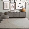 Ivory Handmade Wool Rug Neutral Area Carpet Scandinavian Minimalist Modern Contemporary Bedroom Decor | Area Rug in Rugs by Swiflo