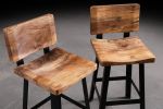 Walnut Pub Chair Set | Dining Chair in Chairs by Urban Lumber Co.. Item composed of walnut and steel
