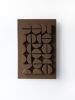 Modern 3D Wall Art - Textured Plaster Sculpture - Trendy Artwork - Coffee Beans - Geometric Relief - Gift for Coffee Lovers | Wall Sculpture in Wall Hangings by Vaiva Art Atelier