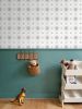Trellis - Violet and Aster - Greyscale - Small Print | Wallpaper in Wall Treatments by Sean Martorana. Item composed of paper