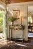 Custom Pet Portrait Console Table, Hand-Painted Narrow Entryway Table with Drawer | Tables by Birds and Gardens Inc. Item composed of maple wood in boho or contemporary style