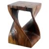 Haussmann® Original Wood Twist Stool 12 X 12 X 18 | Chairs by Haussmann®