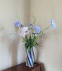 Blue Stripe Twist Vase | Vases & Vessels by Rosie Gore. Item made of ceramic
