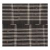 Vintage Black & White Striped Goat Hair Kilim Rug 8'1'' X 10 | Area Rug in Rugs by Vintage Pillows Store