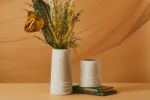 Sand Cara Pillar Vase | Vases & Vessels by Franca NYC. Item made of ceramic works with boho & minimalism style