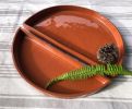 Lunar Ceramic Tray Set | Terracotta | Serving Tray in Serveware by Studio Patenaude