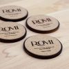 Set of Four Coasters | Tableware by ROMI. Item made of wood compatible with minimalism and mid century modern style