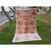 1970s Vintage Pastel Wool Turkish Oushak Rug - 5'5'' x 8'6'' | Area Rug in Rugs by Vintage Pillows Store. Item made of cotton