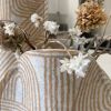 Vase Sleeve Duo 'Rake' Bamboo on Wool White Tall and Small | Vases & Vessels by Lorraine Tuson